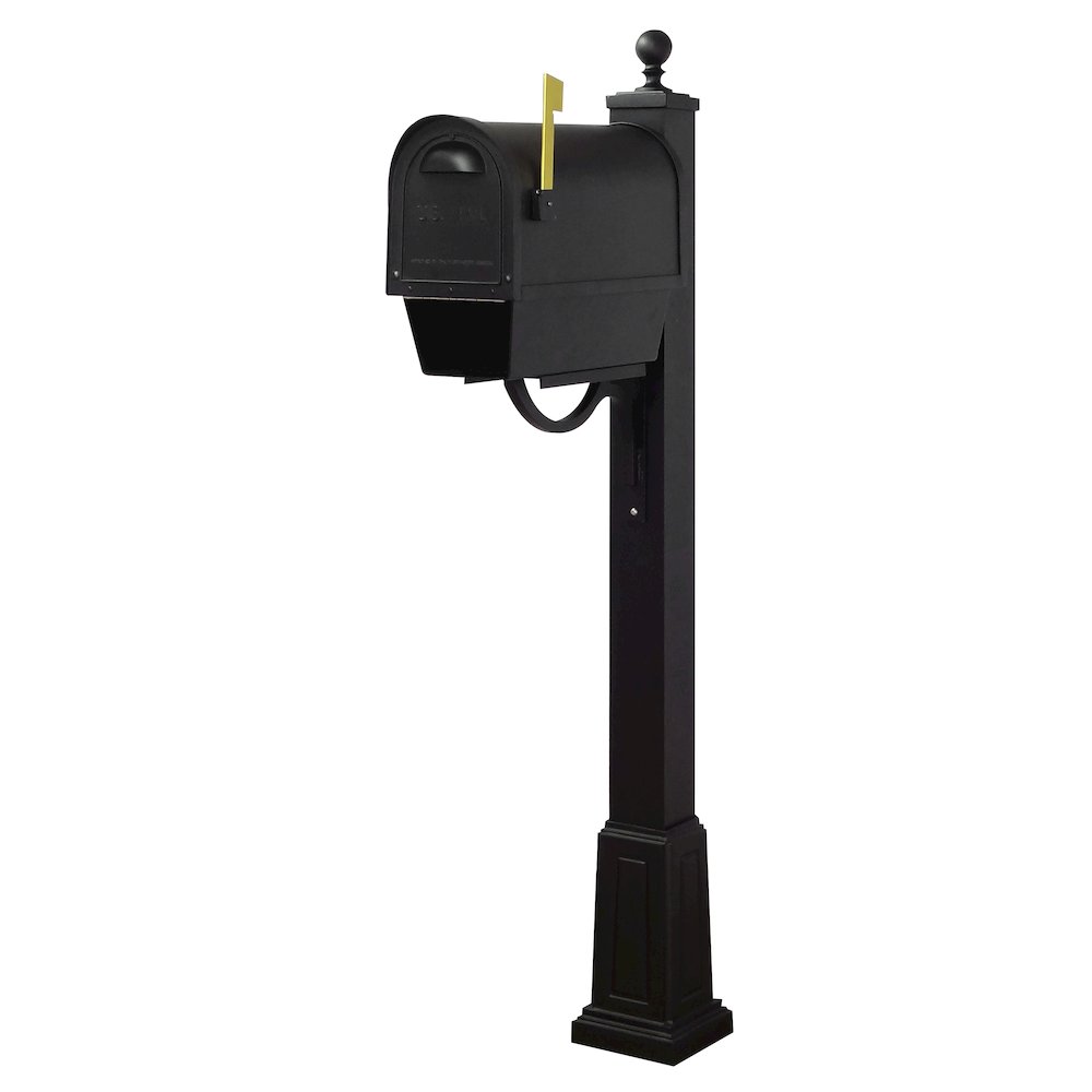 Classic Curbside Mailbox with Newspaper Tube and Springfield Mailbox with Base. Picture 2