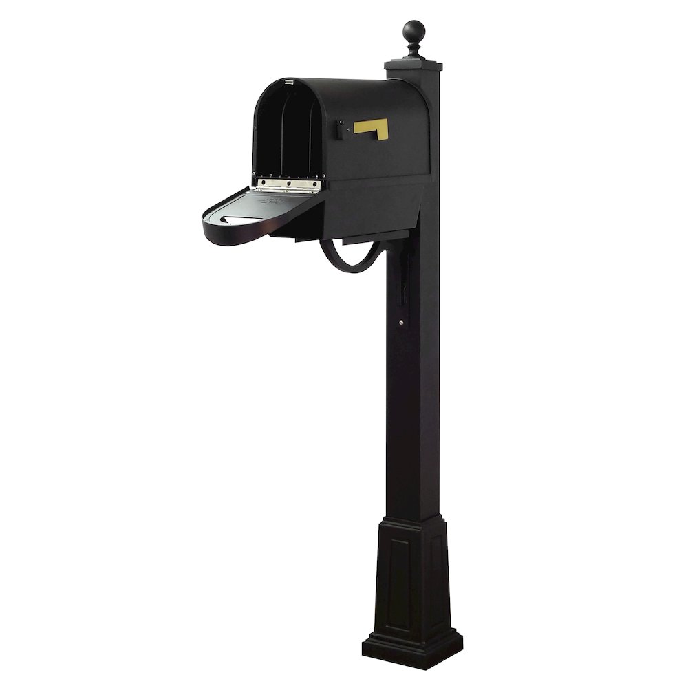 Classic Curbside Mailbox with Newspaper Tube and Springfield Mailbox with Base. Picture 3