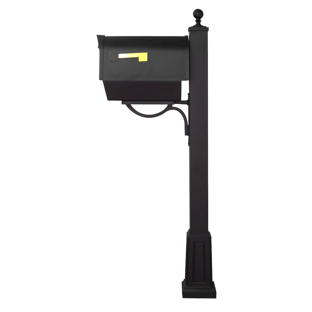Classic Curbside Mailbox with Newspaper Tube and Springfield Mailbox with Base. Picture 4