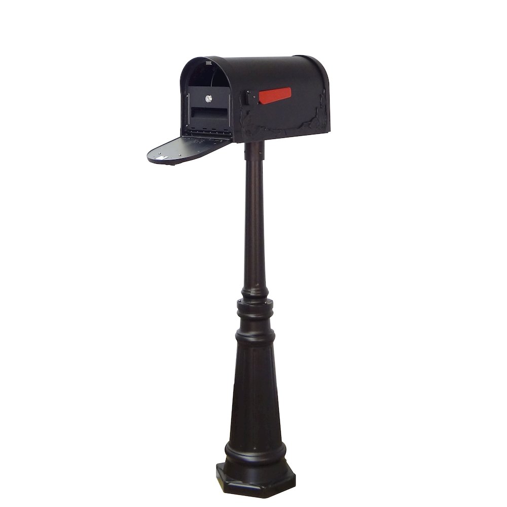 Floral Curbside Mailbox, Locking Insert and Tacoma Mailbox Post. Picture 1