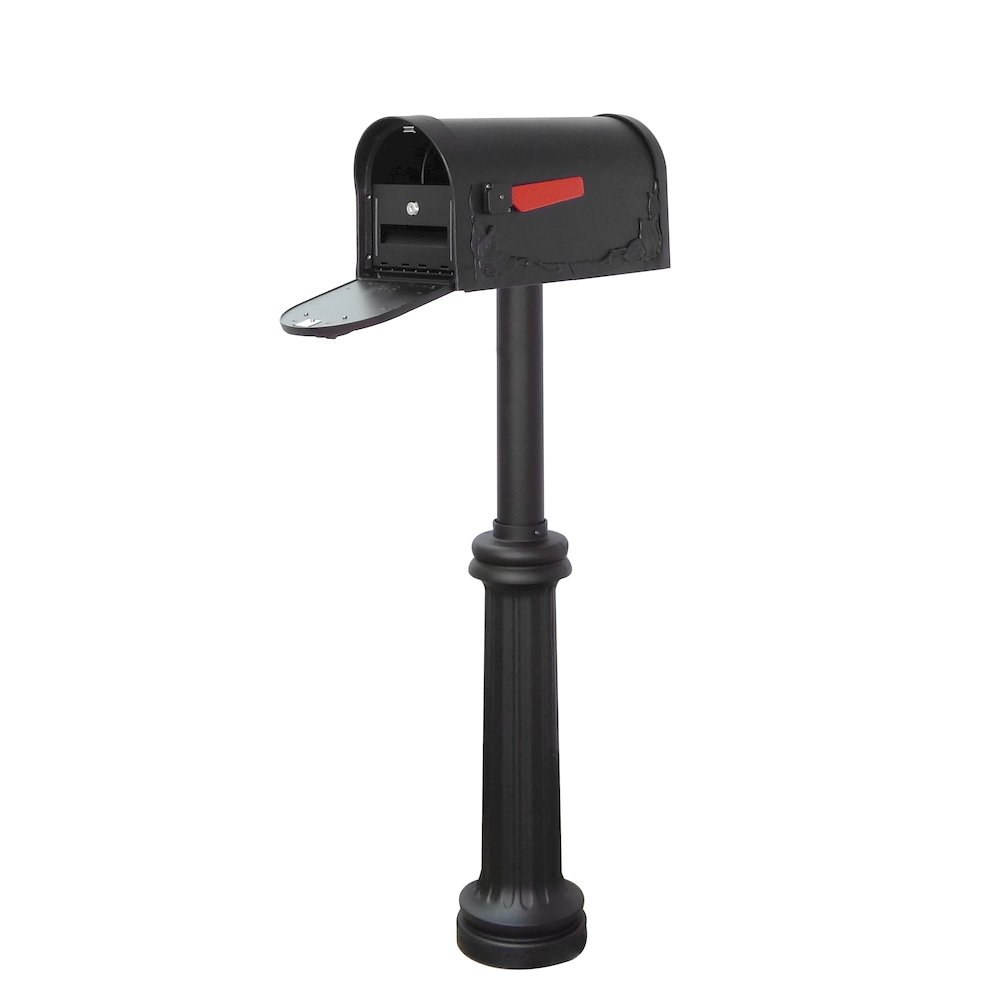 Floral Curbside Mailbox, Locking Insert and Bradford Mailbox Post. Picture 1