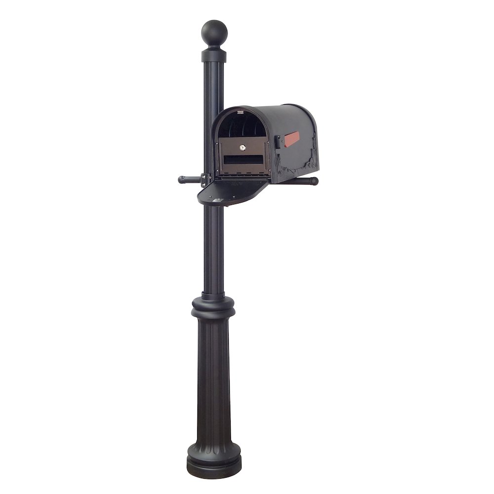 Floral Curbside Mailbox, Locking Insert and Fresno Mailbox Post. Picture 1
