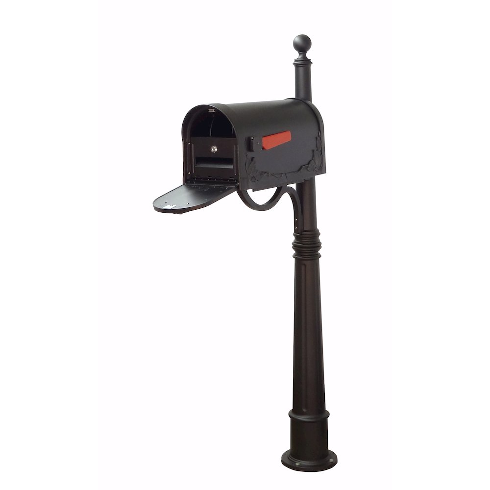Floral Curbside Mailbox with Locking Insert and Ashland Mailbox Post. Picture 1