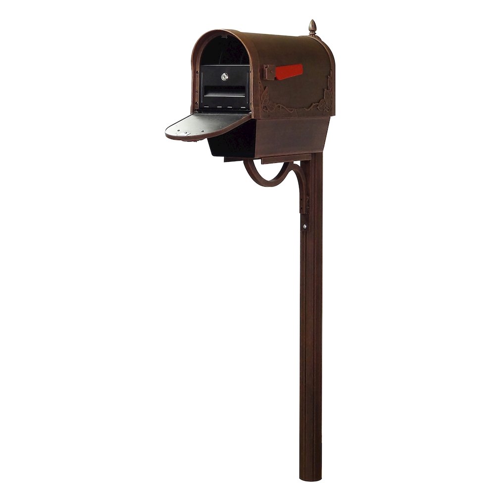 Floral Curbside Mailbox with Newspaper Tube. Picture 1