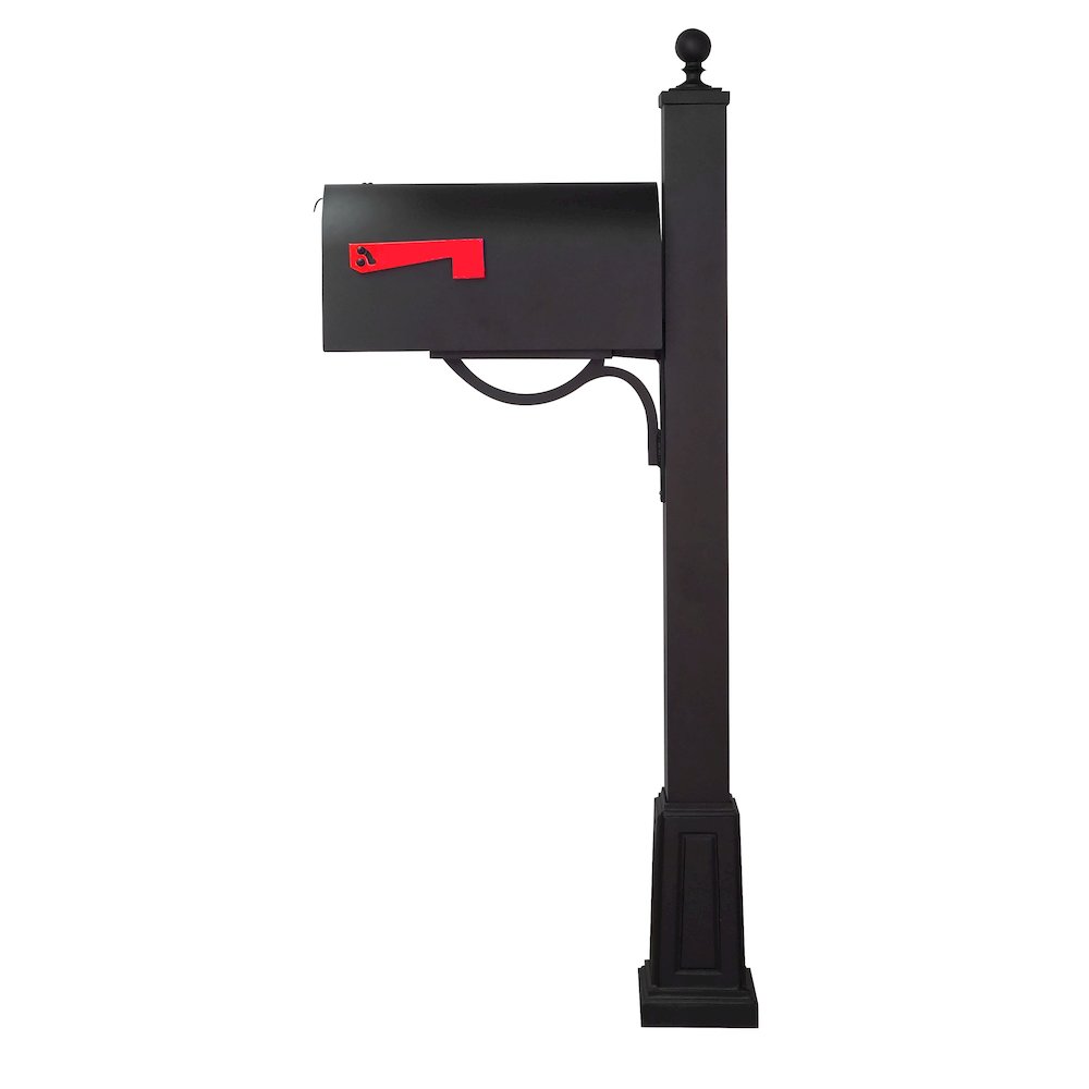 Titan Aluminum Curbside Mailbox and  Springfield Mailbox Post with Base. Picture 4