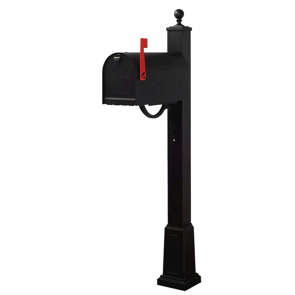 Titan Steel Curbside Mailbox and  Springfield Mailbox Post with Base. Picture 2