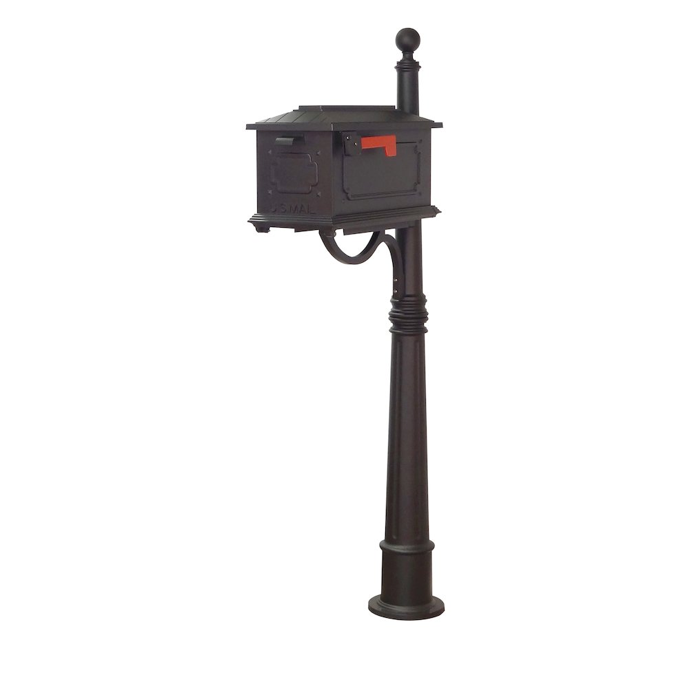 Kingston Curbside Mailbox and Ashland Decorative Aluminum Durable Mailbox Post. Picture 1