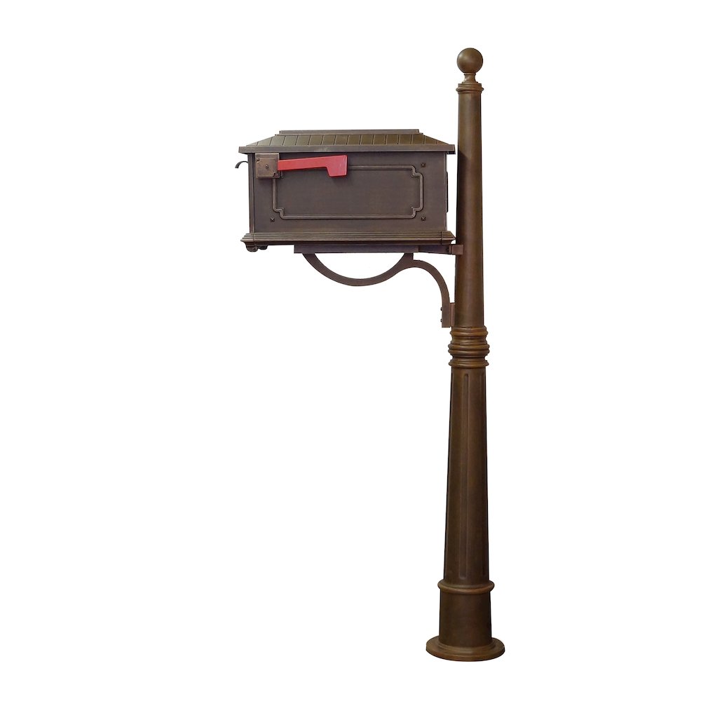 Kingston Curbside Mailbox and Ashland Decorative Aluminum Durable Mailbox Post. Picture 4