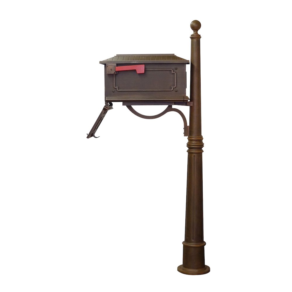 Kingston Curbside Mailbox and Ashland Decorative Aluminum Durable Mailbox Post. Picture 6