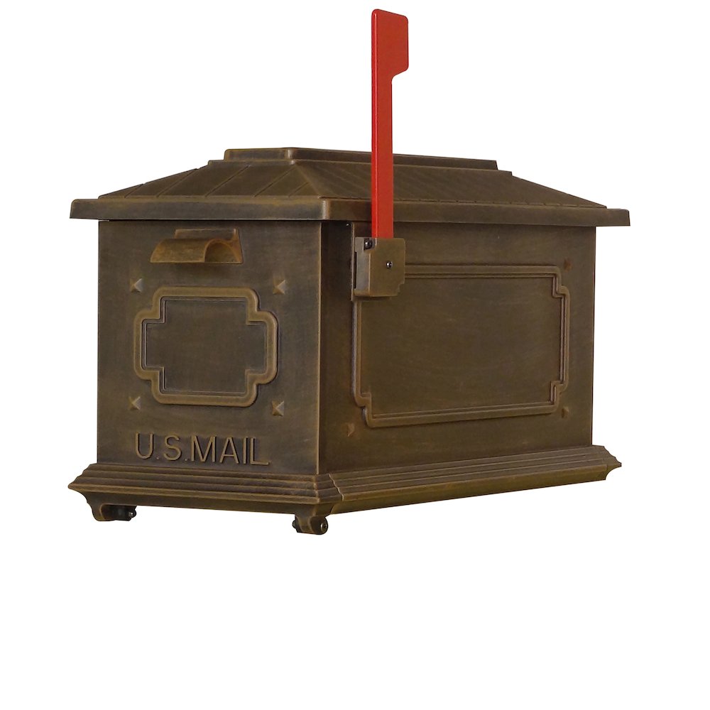 Kingston Curbside Mailbox and Ashland Decorative Aluminum Durable Mailbox Post. Picture 8