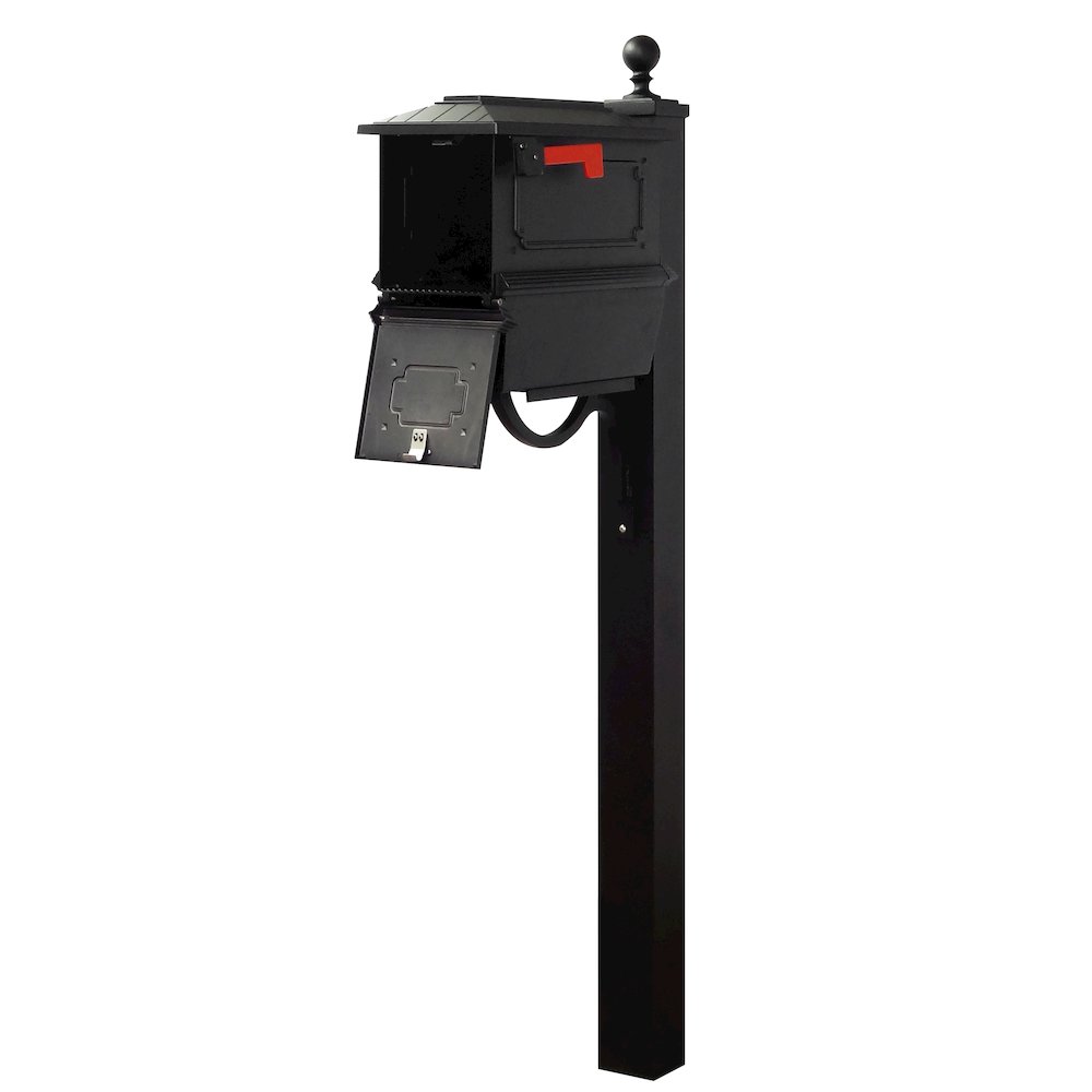 Kingston Curbside Mailbox with Newspaper Tube and Springfield Mailbox Post. Picture 3