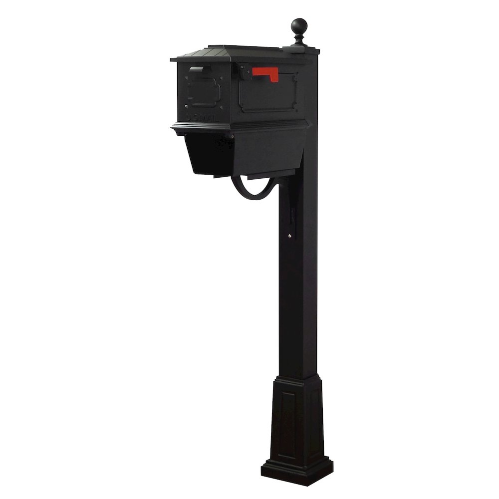 Kingston Curbside Mailbox with Newspaper Tube and Springfield Mailbox with Base. Picture 1