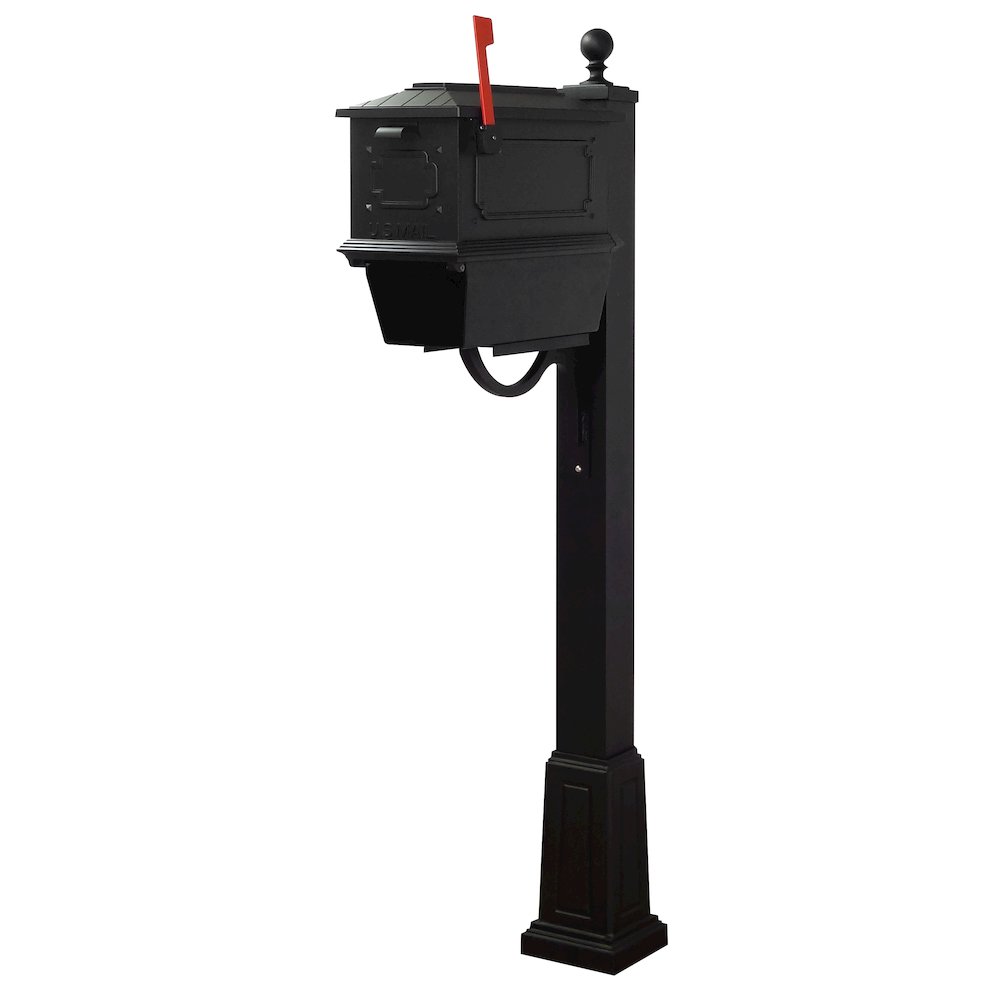 Kingston Curbside Mailbox with Newspaper Tube and Springfield Mailbox with Base. Picture 2