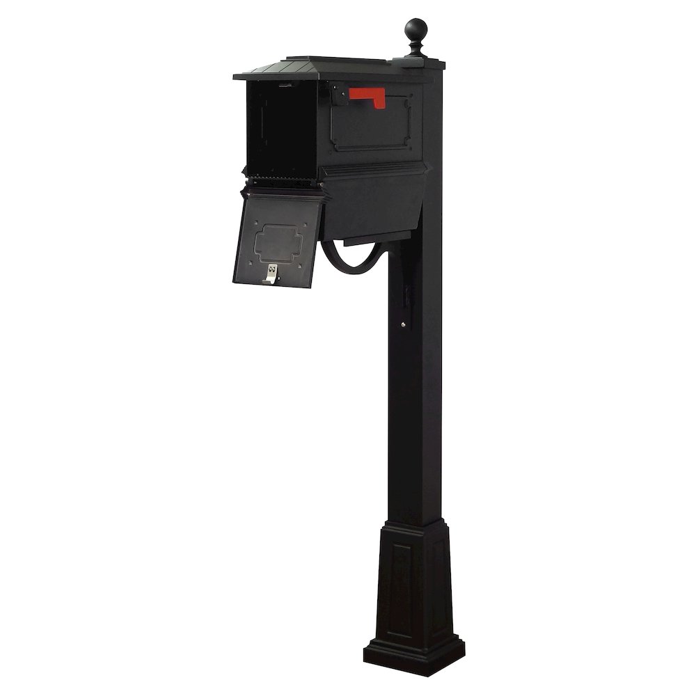 Kingston Curbside Mailbox with Newspaper Tube and Springfield Mailbox with Base. Picture 3