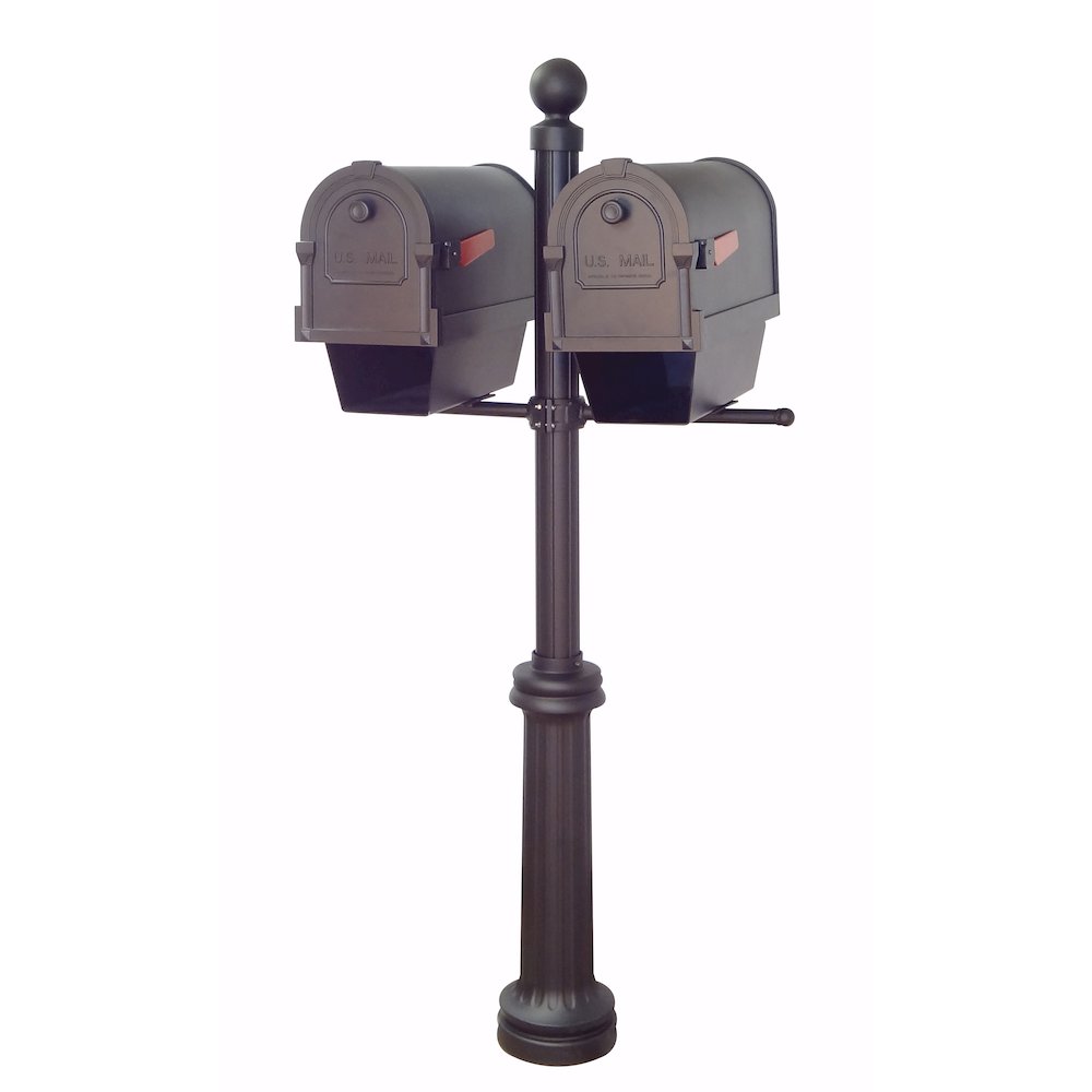 Savannah Curbside Mailboxes with Newspaper Tubes and Fresno Double Mount Mailbox. Picture 1
