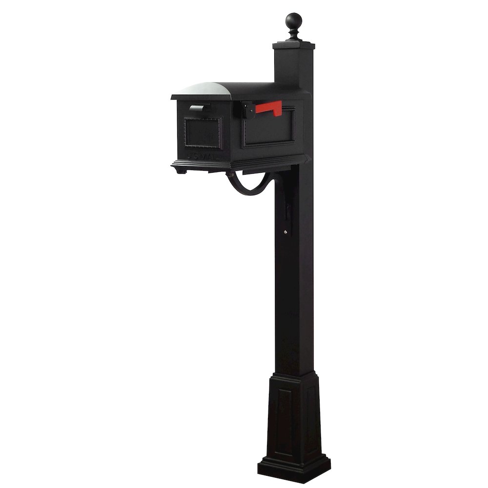 Traditional Curbside Mailbox and Springfield Mailbox Post with Base. Picture 1