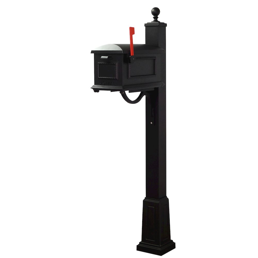 Traditional Curbside Mailbox and Springfield Mailbox Post with Base. Picture 2