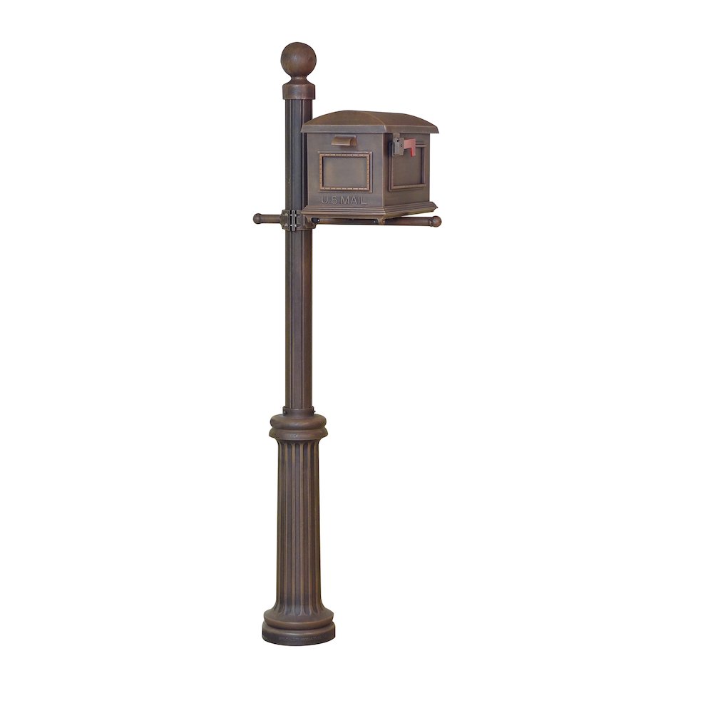 Traditional Curbside Mailbox and Fresno Mailbox Post. Picture 1