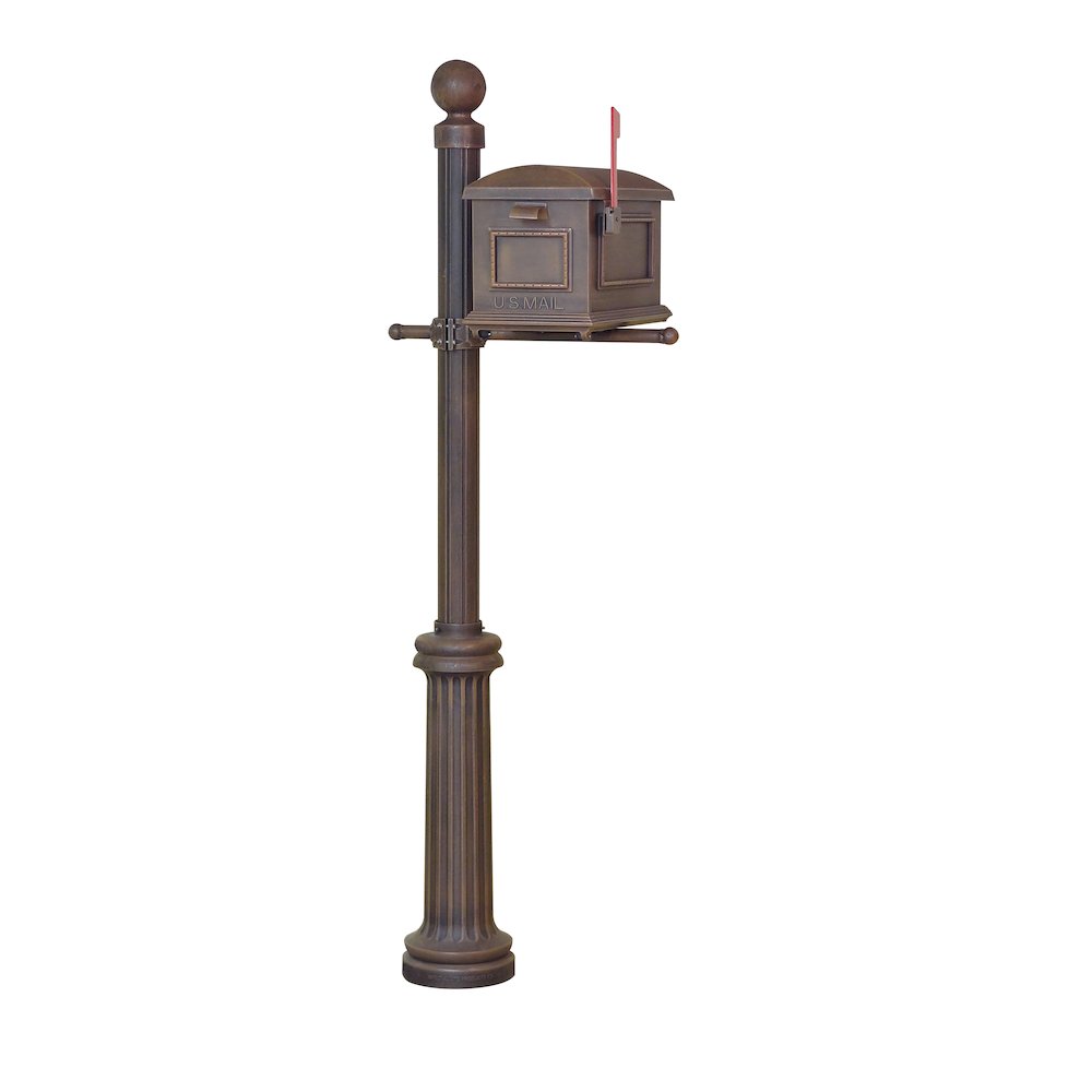 Traditional Curbside Mailbox and Fresno Mailbox Post. Picture 2