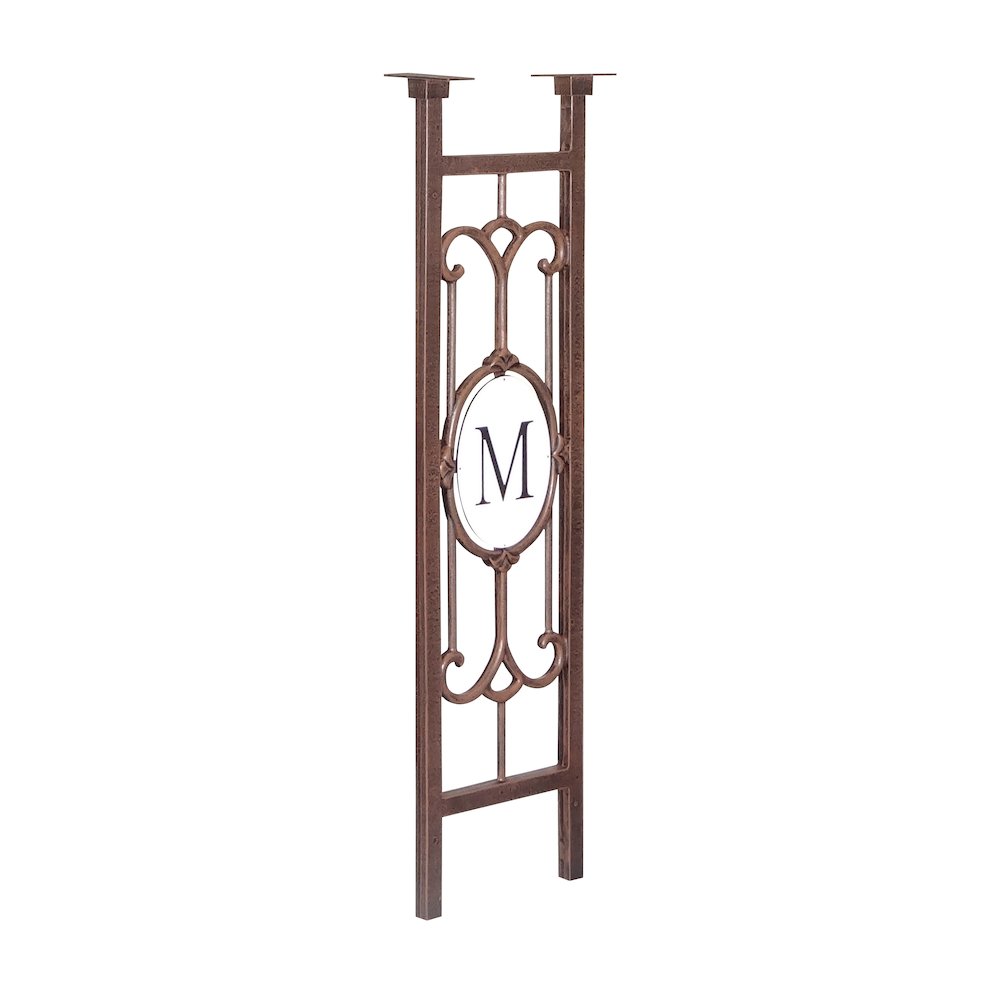 Monogram Mailbox Post. Picture 1