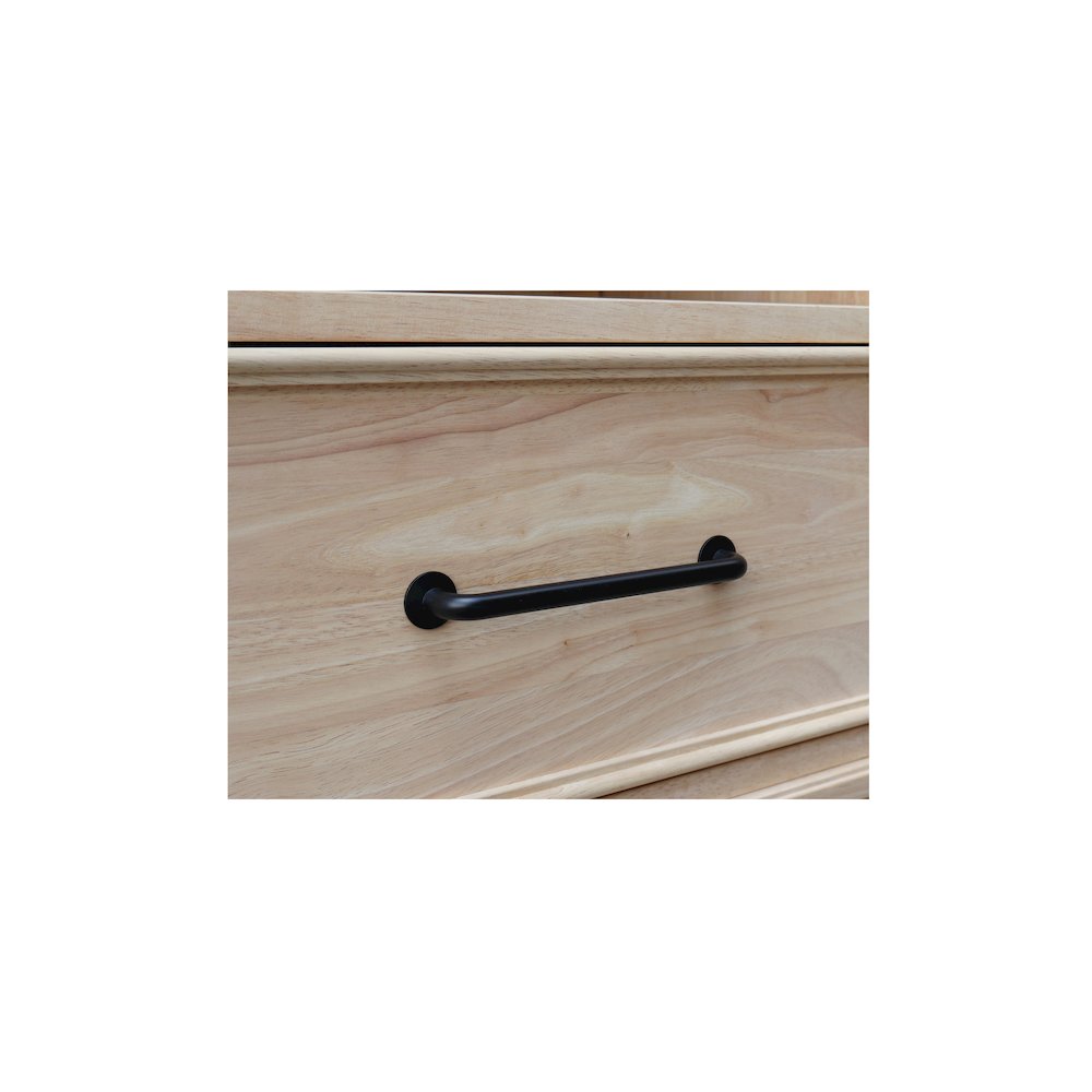 Solid Wood 1-Drawer Nightstand, Ready to Finish Hardwood Bedside Table. Picture 9