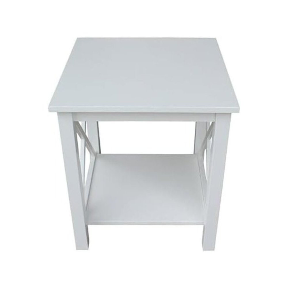 Hampton End Table, White. Picture 2