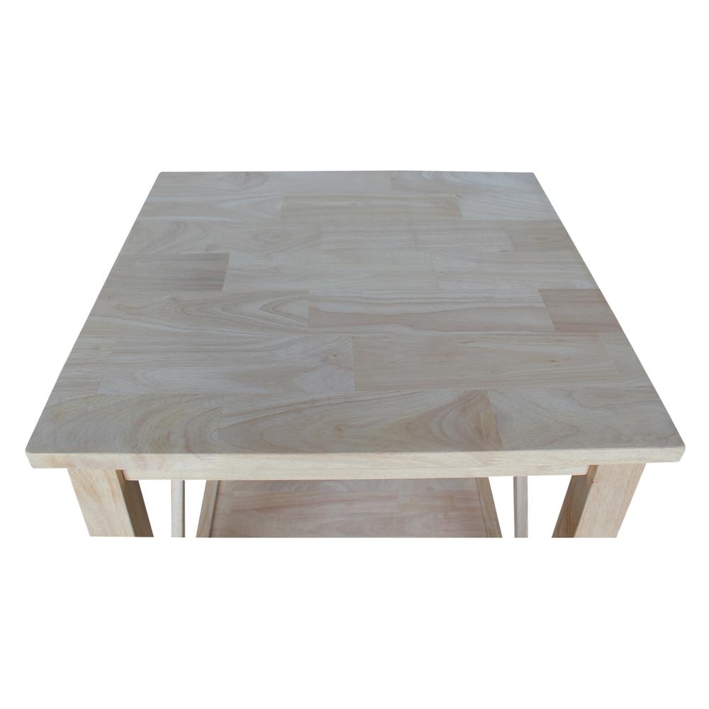 Hampton End Table, Unfinished. Picture 2