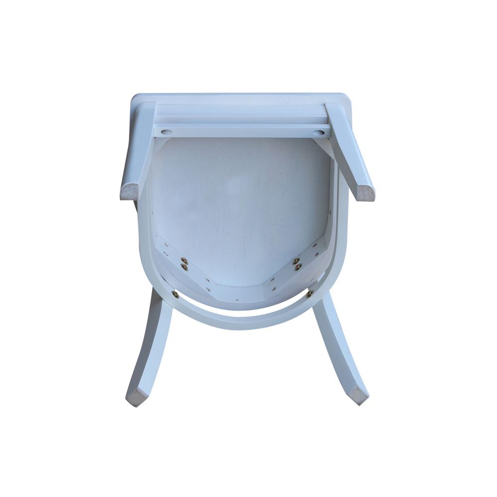 Set of Two Emily Side Chairs, White. Picture 3