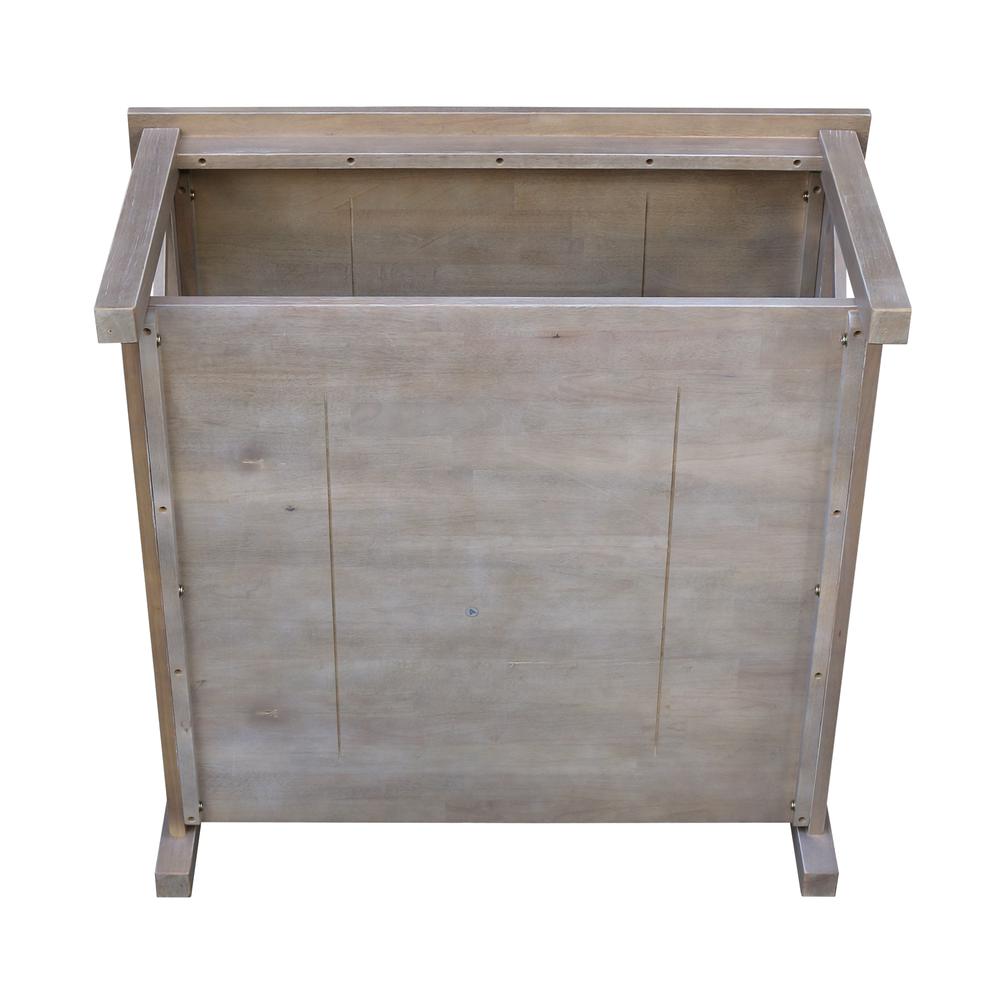 Hampton Square Coffee Table, Washed Gray Taupe. Picture 3