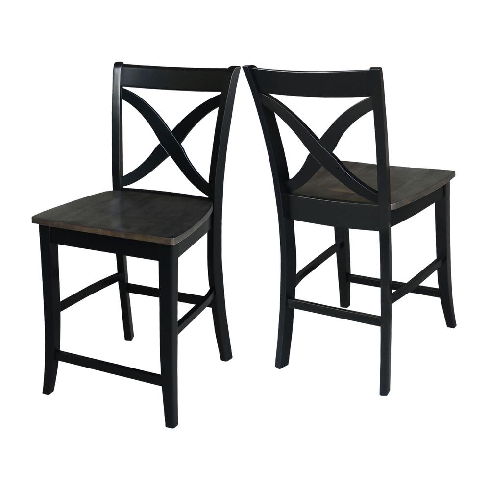 Cosmo Counter height Stool - 24" Seat Height , Coal. Picture 7