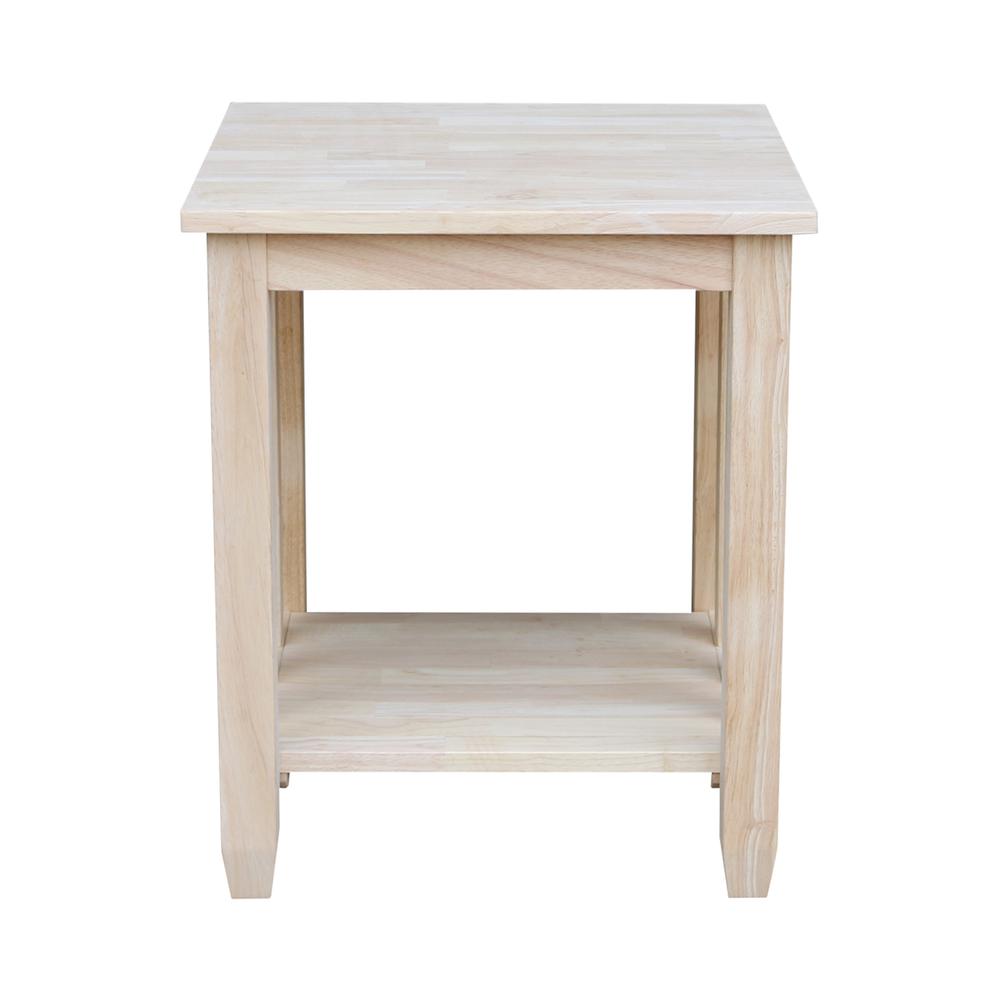 Mission Tall End Table , Unfinished. Picture 5