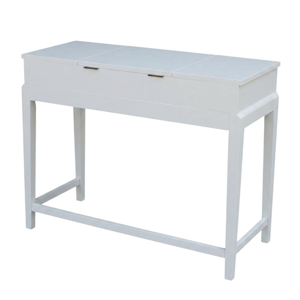 Snow White Vanity Table with Elegant Design for Bedroom or Dressing Area. Picture 1