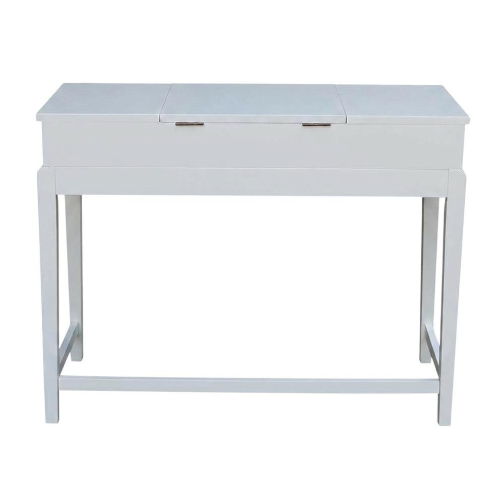 Snow White Vanity Table with Elegant Design for Bedroom or Dressing Area. Picture 4