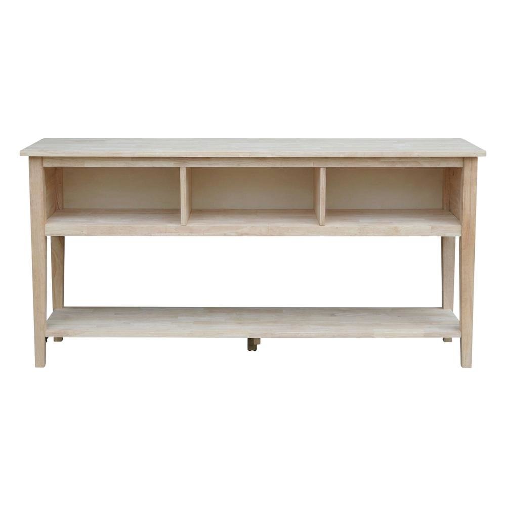 Unfinished 72-Inch TV Stand with Spacious Surface and Sturdy Frame. Picture 3