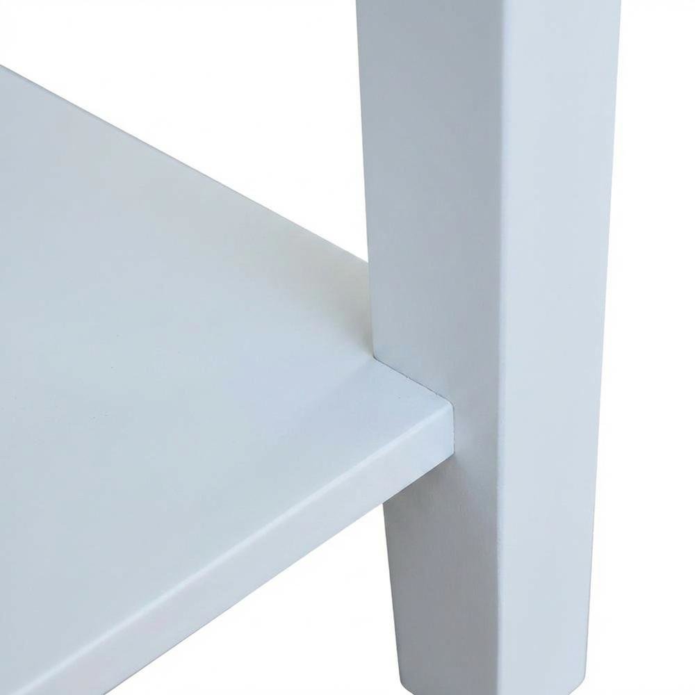 White Narrow End Table for Lounge and Living Spaces. Picture 6
