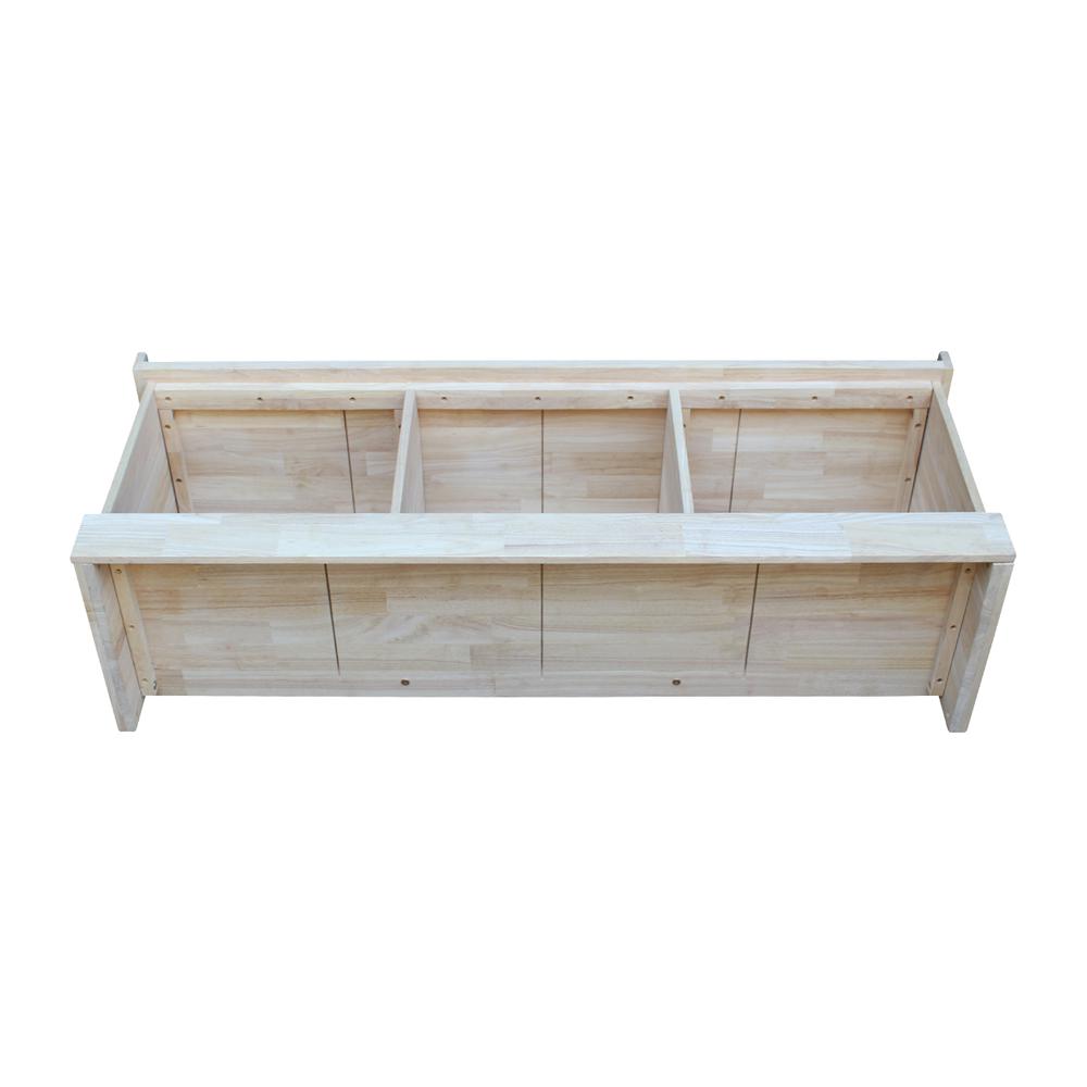 Bench with Storage, Unfinished. Picture 4