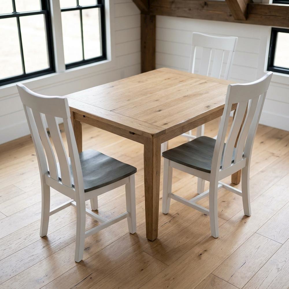 Solid Wood Dining Chairs with Classic Frame for Dining Room, Set of 2. Picture 2