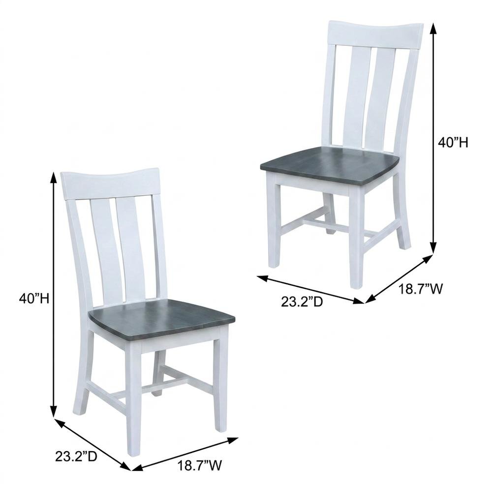 Solid Wood Dining Chairs with Classic Frame for Dining Room, Set of 2. Picture 5