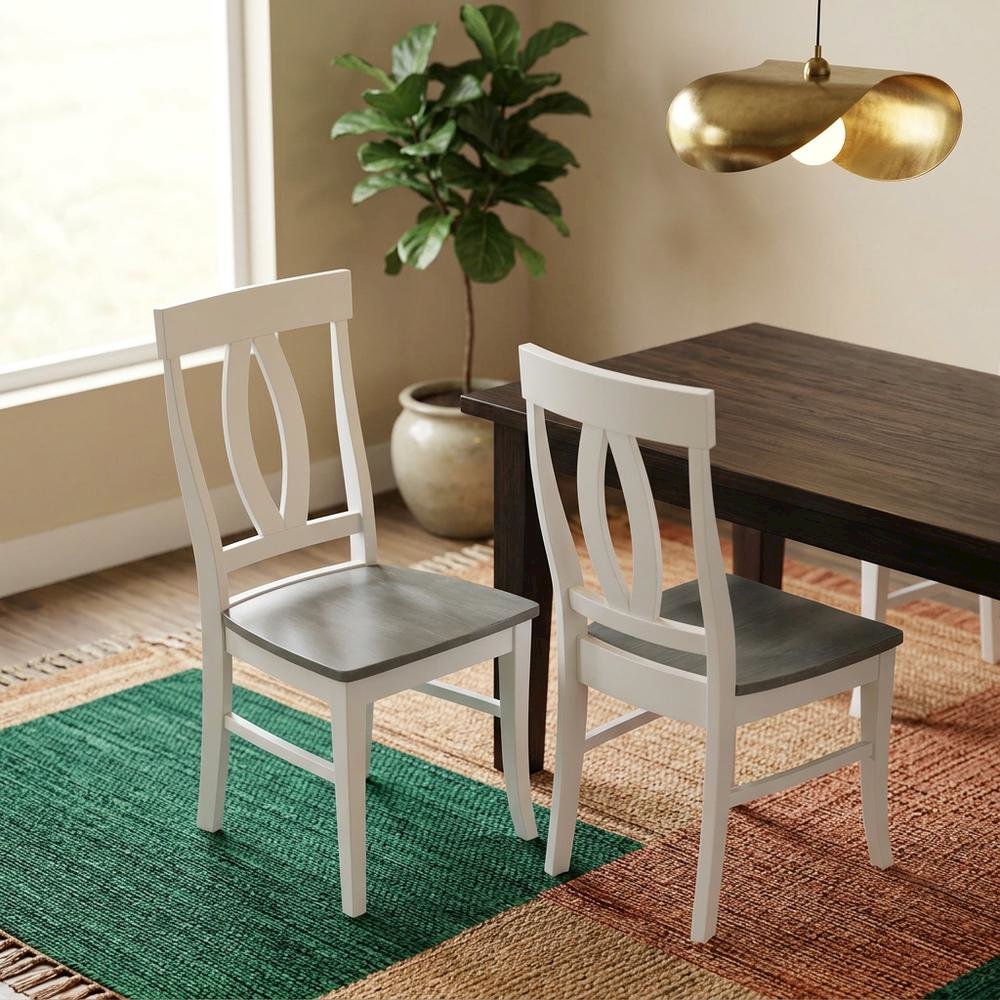 Solid Wood Dining Chairs with Hardwood Frame for Dining Room, Set of 2. Picture 2