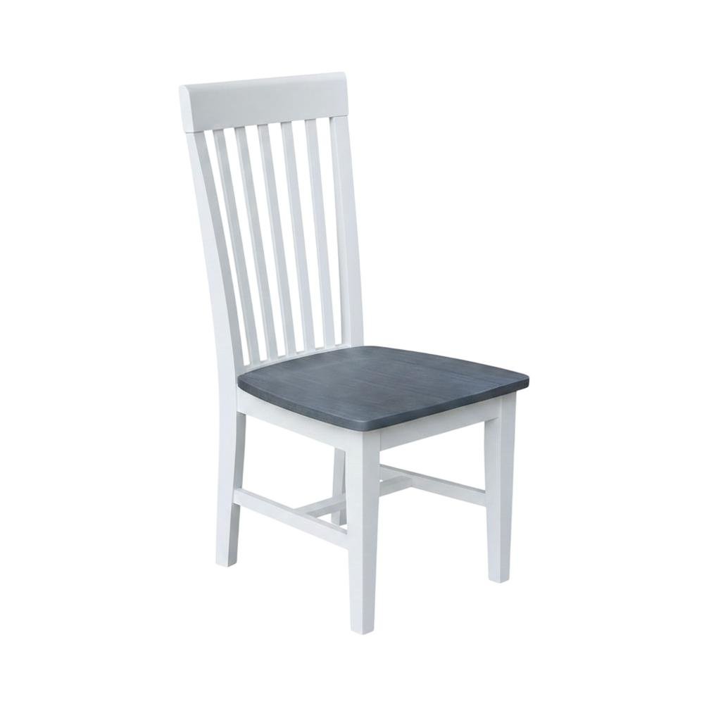 Solid Wood Dining Chairs with Tall Mission-Style Back for Kitchen Table. Picture 3
