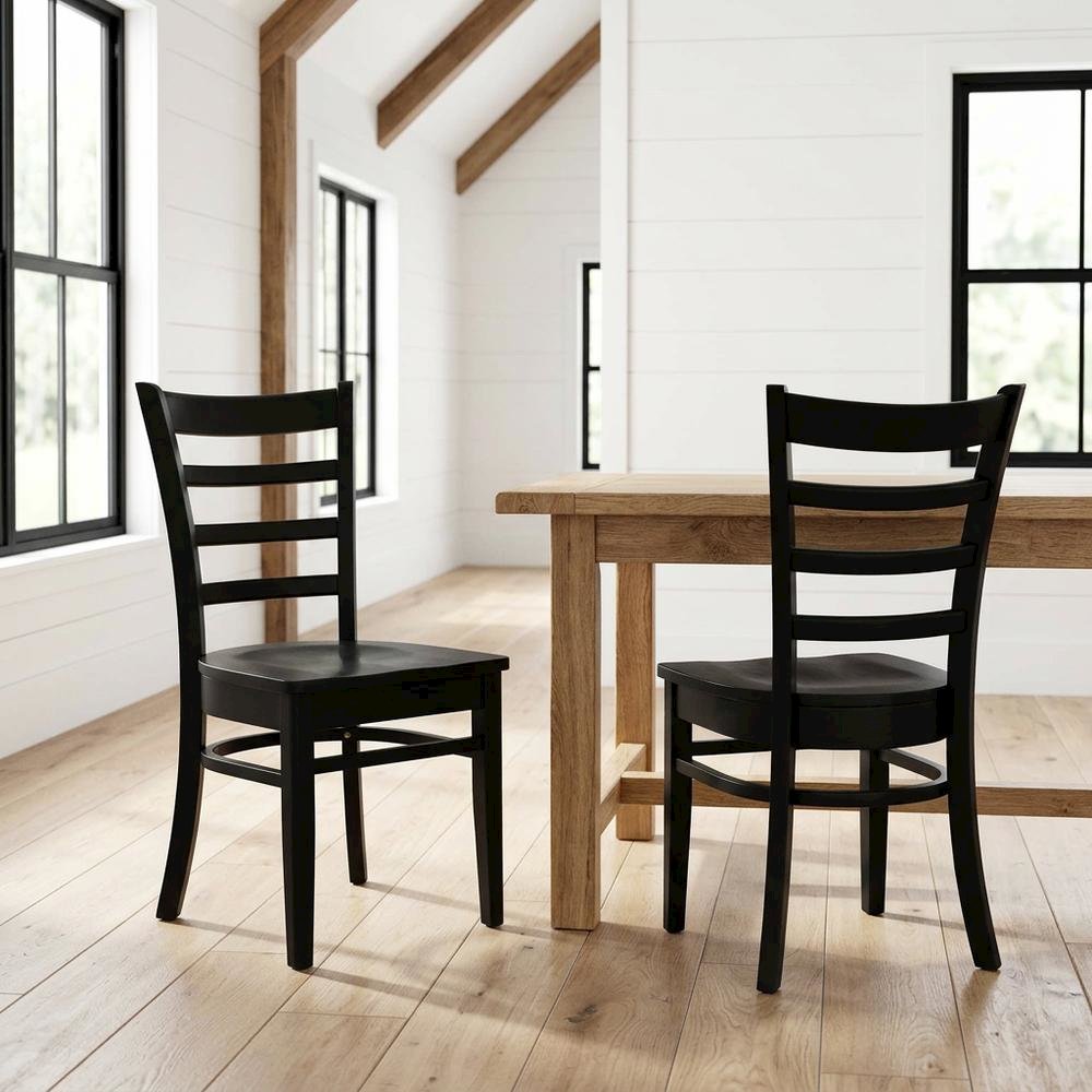Solid Hardwood Dining and Living Room Side Chair with Classic Frame. Picture 4