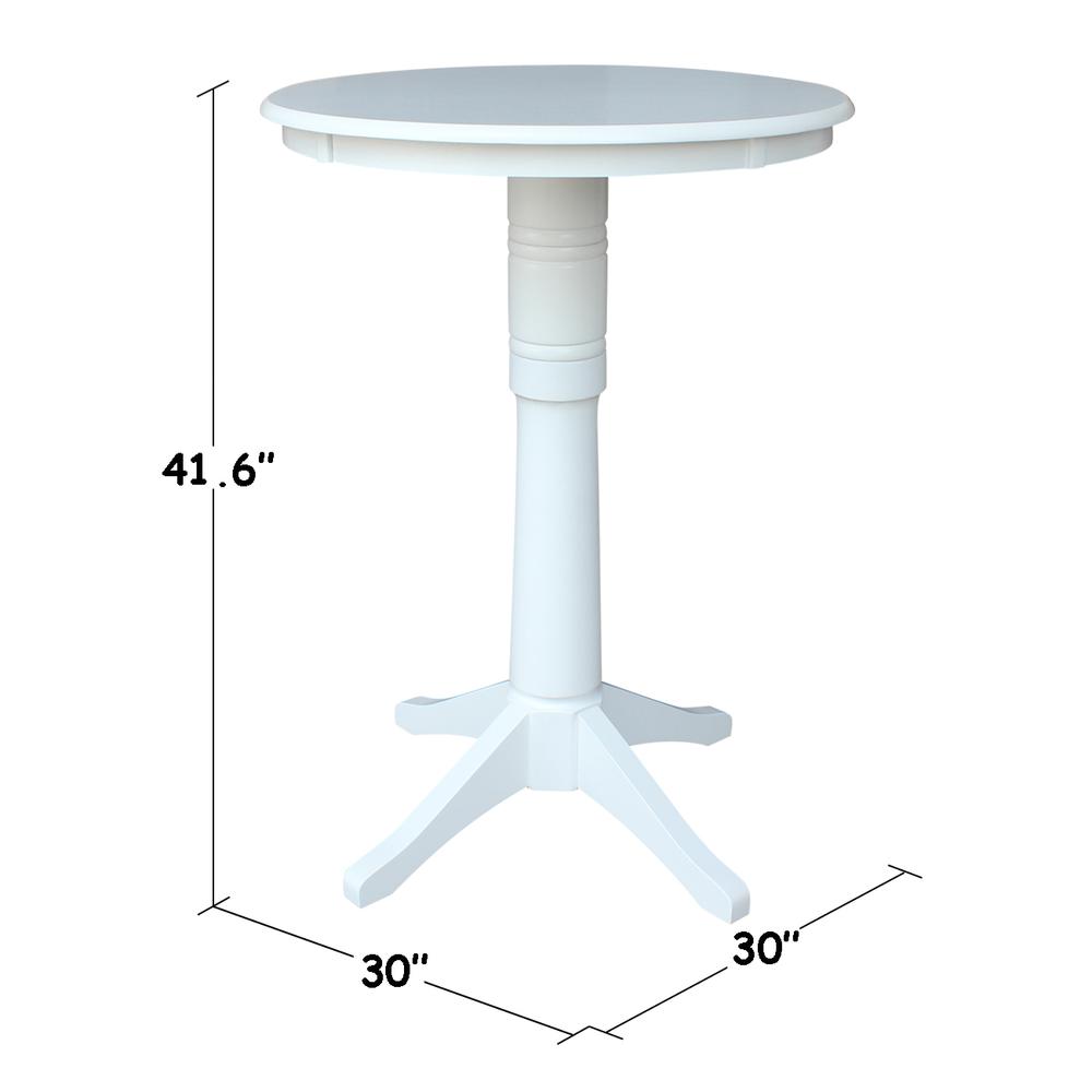 30" Round Top Pedestal Table - 28.9"H. Picture 7