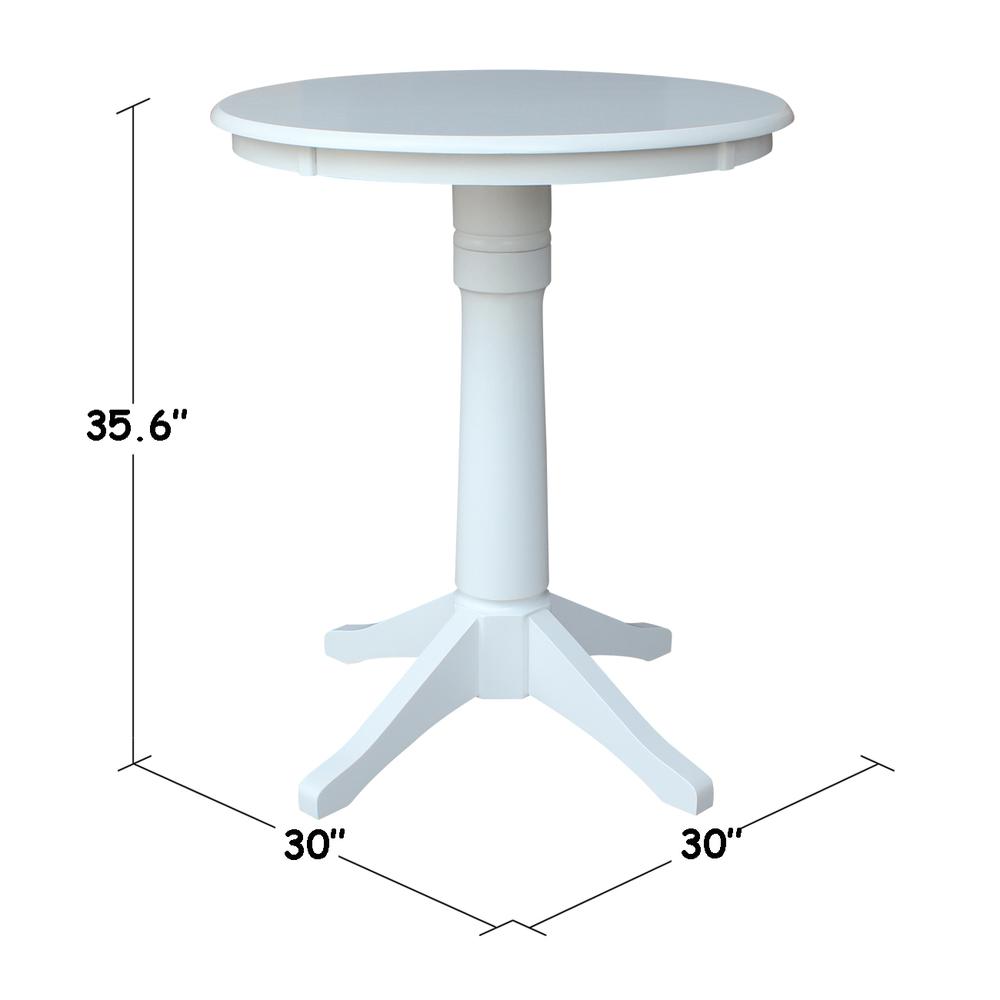 30" Round Top Pedestal Table - 28.9"H. Picture 4