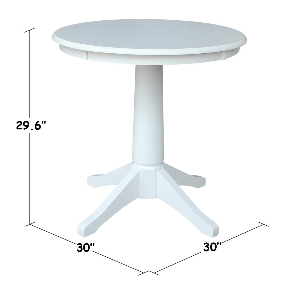 30" Round Top Pedestal Table - 28.9"H. Picture 1