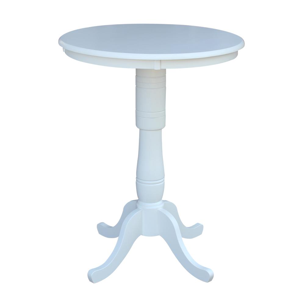 30" Round Top Pedestal Table - 34.9"H. Picture 12