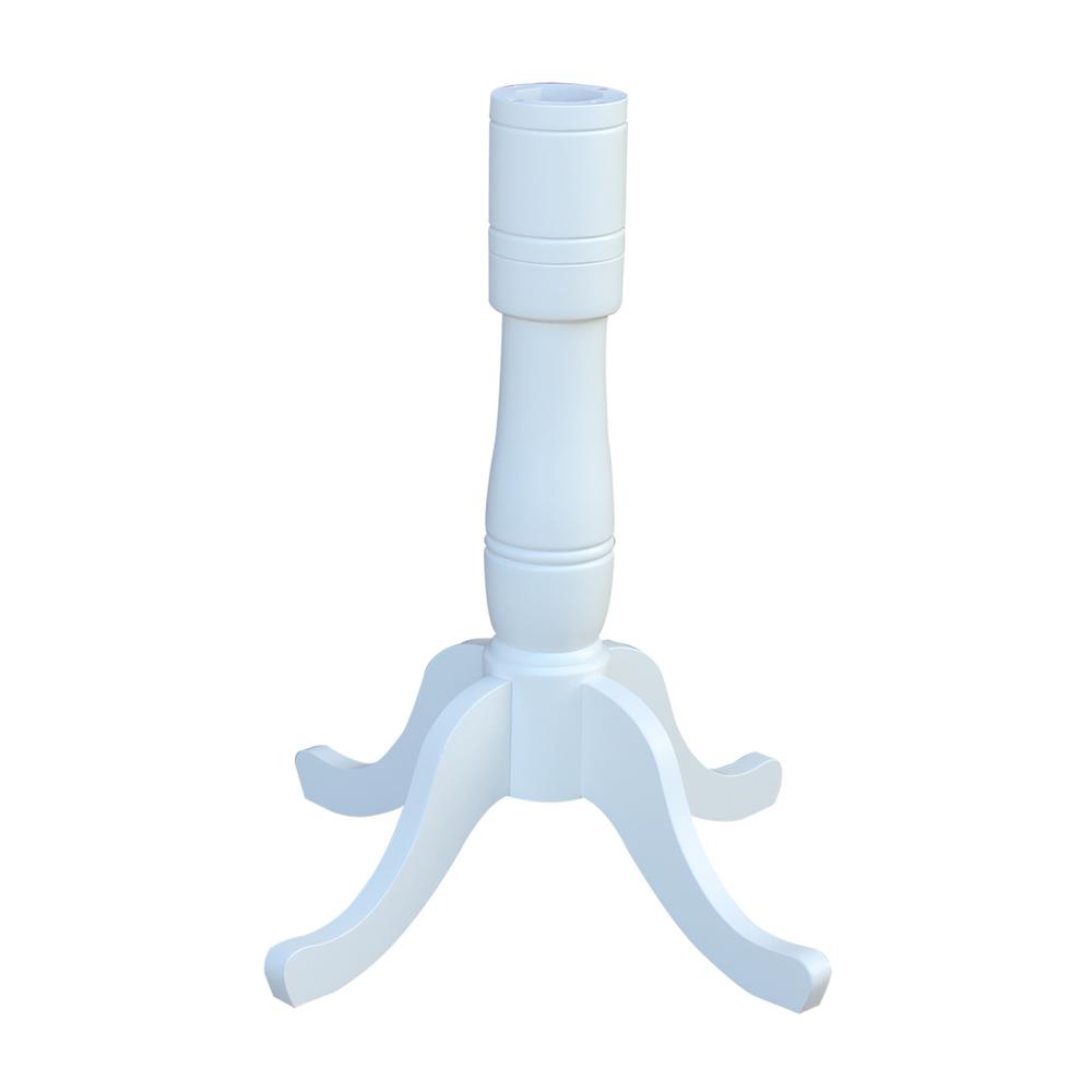 30" Round Top Pedestal Table - 34.9"H. Picture 1