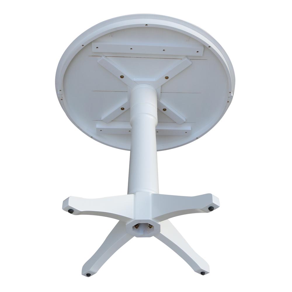 36" Round Top Pedestal Table - 28.9"H. Picture 6