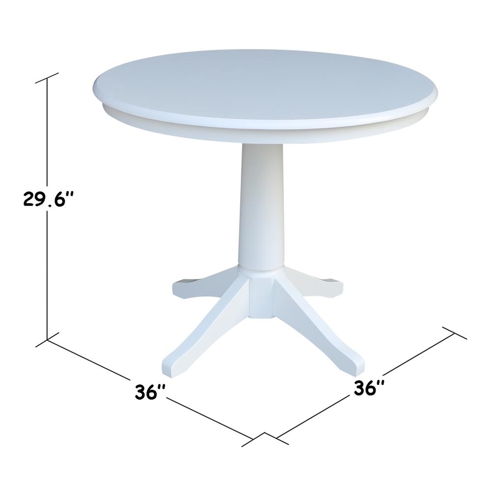 36" Round Top Pedestal Table - 28.9"H. Picture 1