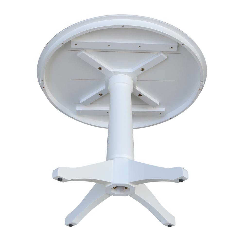 36" Round Top Pedestal Table - 28.9"H. Picture 3