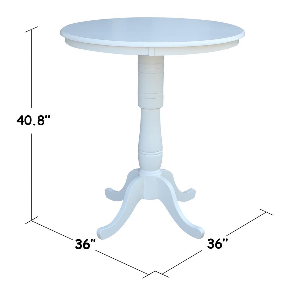 36" Round Top Pedestal Table - 34.9"H. Picture 8